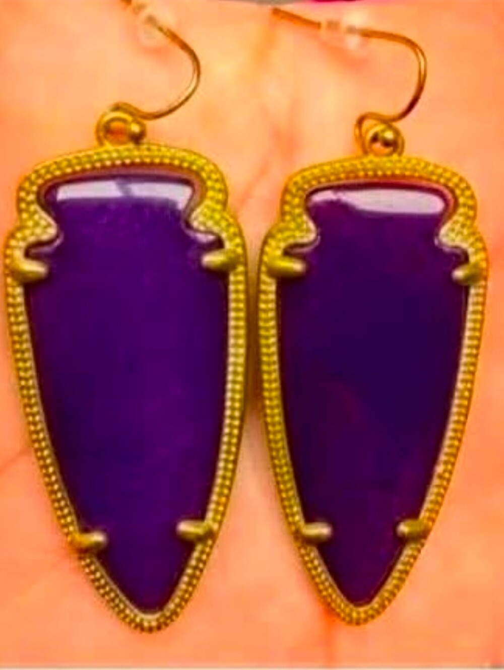 Kendra Scott Purple Jade Skylar Earrings